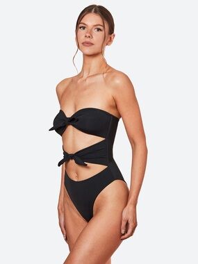 Dolce Leone The Marilyn One Piece Swimsuit Midnight (Black)